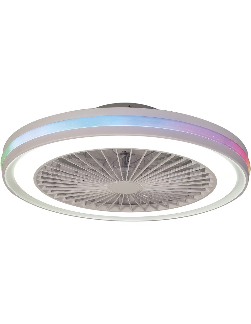 Ventilatore da soffitto Gamer con LED 40 W CCT e pale nascoste, bianco | Mantra -MANTRA