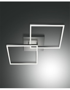 Plafoniera LED Bard quadrata 65 cm antracite, 52 W dimmerabile, luce naturale | Fabas Luce -FABAS LUCE