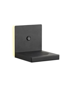 Applique mensola LED in alluminio nero con ricarica wireless e interruttore, 3 W | Mantra -MANTRA