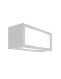 Applique da esterno Utah quadrata a doppio fascio in alluminio bianco, E27, IP65 | Mantra -MANTRA