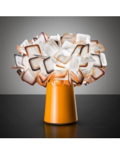 Lampada da tavolo Clizia Table arancione in Cristalflex, Ø 27 cm, E14 (da esposizione) | Slamp -SLAMP