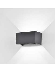 Applique LED da esterno Davos Double in alluminio grigio scuro, 4x6 W 4000 K, IP54 | Mantra -MANTRA