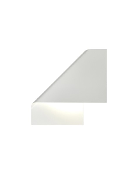 Applique Luppi minimal a luce indiretta in metallo bianco 37,5x37,5 cm, GX53 | Mantra -MANTRA