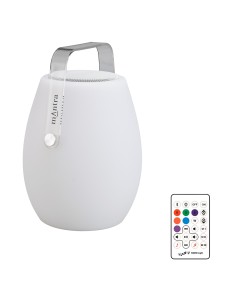 Lampada portatile a ovetto con maniglia, cassa musicale e telecomando, IP44 | Mantra -MANTRA 2