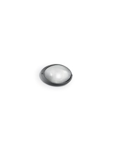 Plafoniera da esterno Mike ovale antracite in alluminio, 21 cm, E27, IP54 | Ideal Lux -IDEAL LUX