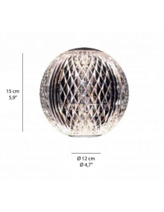 Lumetto LED Diamante a sfera in acrilico sfaccettato con base cromo, 4,2 W | Illuminati -ILLUMINATI 2