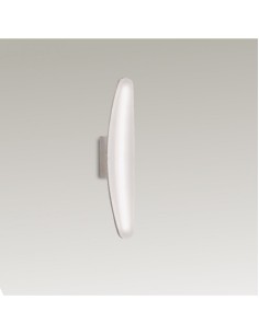 Applique LED ellittica slim 35 cm in cromo e alluminio graffiato, 6 W 3000 K | Mantra -MANTRA