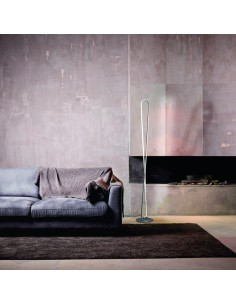 Piantana LED Bucle a nastro in alluminio argento, 50 W dimmerabile, H 180 cm | Mantra -MANTRA 2