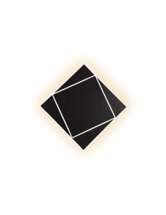 Applique LED Dakla 28x28 cm a geometrie di quadrati in metallo e acrilico, 18 W | Mantra -MANTRA
