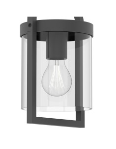 Applique lanterna da esterno Maya in alluminio grigio scuro e vetro, E27, IP54 | Mantra -MANTRA 2