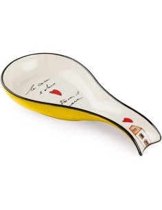 Le Casette poggiamestolo in porcellana giallo 21x10 cm | Egan -EGAN