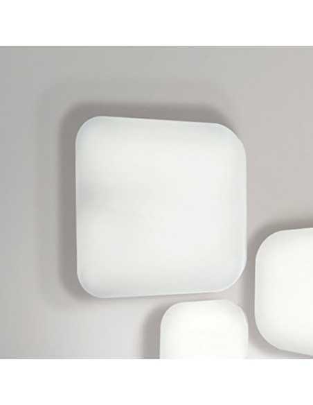 Plafoniera LED Quatro quadrata 50 cm bianca, 28 W 3000 K luce calda | Mantra -MANTRA