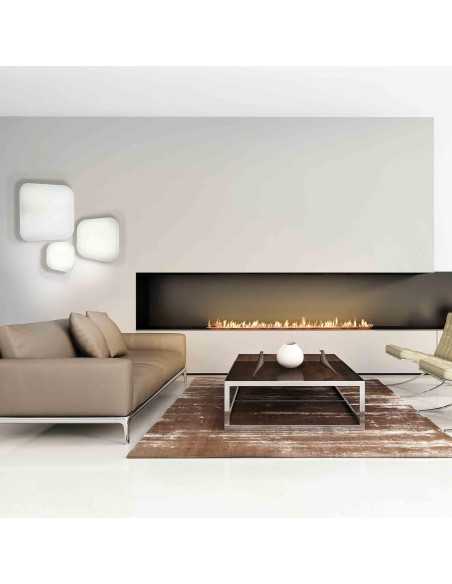 Plafoniera LED Quatro quadrata 50 cm bianca, 28 W 3000 K luce calda | Mantra -MANTRA