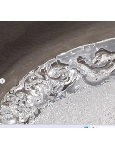 Plafoniera Frost in vetro graniglia cristallo trasparente, Ø 30 cm a 1 luce E27 | Due P -DUE P 2