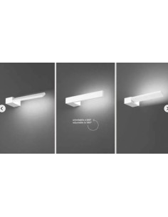 Applique LED Elle orientabile 360° in metallo bianco, 14 W CCT 3000/4000/6000 K | Perenz -PERENZ