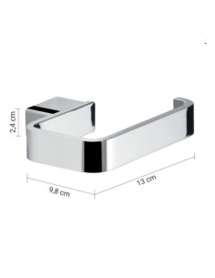 Portarotolo da parete Lounge in alluminio e Cromall cromato | Gedy -GEDY 2