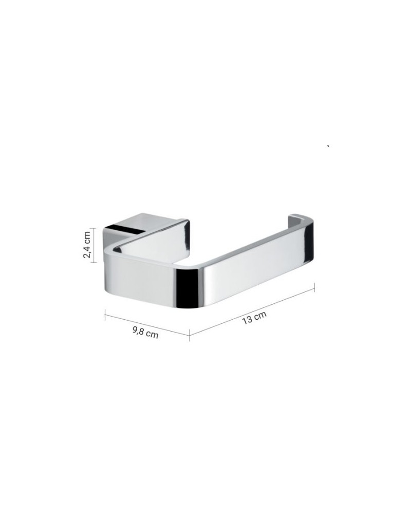 Portarotolo da parete Lounge in alluminio e Cromall cromato | Gedy -GEDY