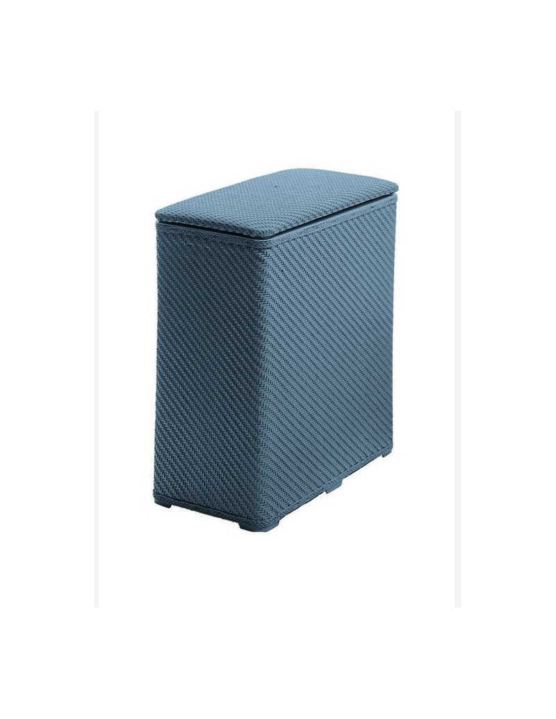 Cesto portabiancheria Ambrogio in resina blu, 70 litri, 50x28x55 cm | Gedy -GEDY