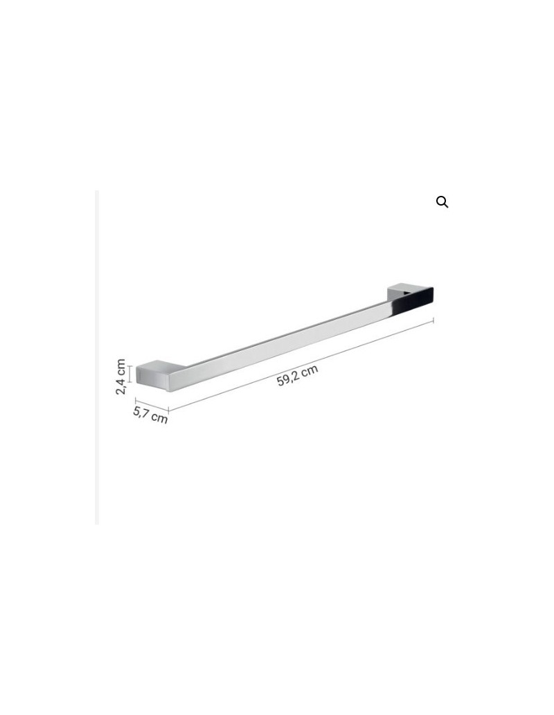 Portasalviette da parete Lounge 60 cm in alluminio e Cromall cromato | Gedy -GEDY