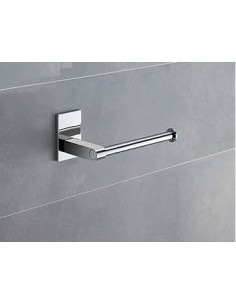 Portarotolo da parete Maine in alluminio e Cromall cromato, base orientabile | Gedy -GEDY