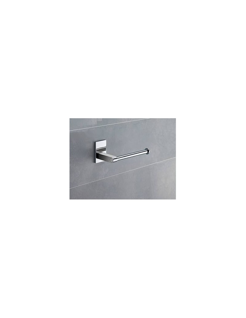 Portarotolo da parete Maine in alluminio e Cromall cromato, base orientabile | Gedy -GEDY