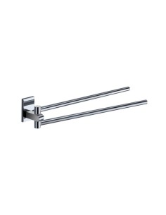 Portasalviette a snodo con base girevole Maine cromo, da parete | Gedy