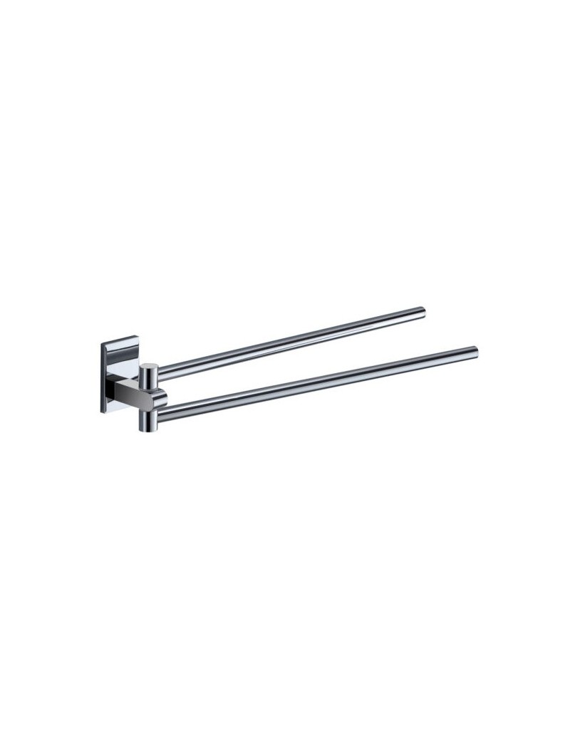 Portasalviette a snodo con base girevole Maine cromo, da parete | Gedy -GEDY