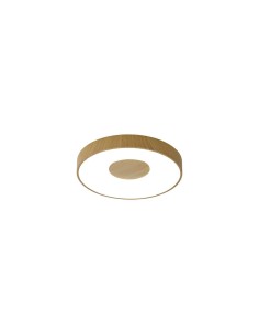 Plafoniera LED Coin Ø 38 cm cornice effetto legno, 56 W CCT 2700-5000 K, telecomando | Mantra -MANTRA