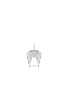 Lampada a sospensione Elsa Ø 22,5 in vetro trasparente con struttura cromo, E27 | Mantra -MANTRA