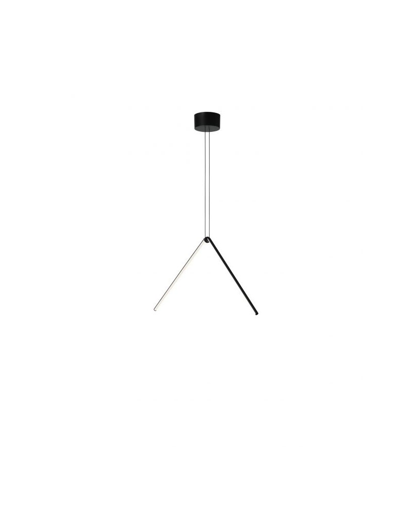 Flos Arrangements Broken Line, sospensione LED modulare nera con alimentatore | Flos -FLOS