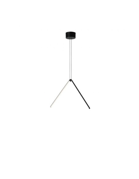 Flos Arrangements Broken Line, sospensione LED modulare nera con alimentatore | Flos -FLOS