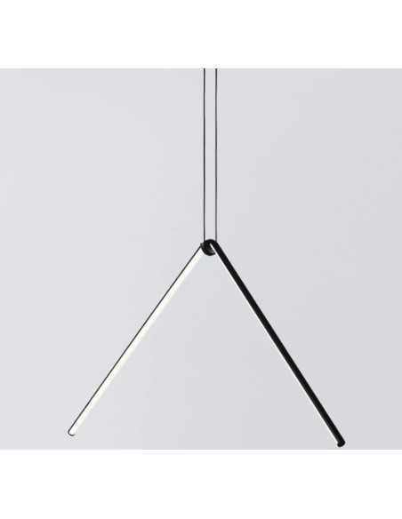 Flos Arrangements Broken Line, sospensione LED modulare nera con alimentatore | Flos -FLOS