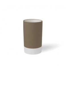 Porta spazzolini Mizar in ceramica tortora | Gedy -GEDY