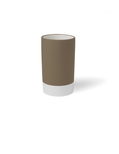 Porta spazzolini Mizar in ceramica tortora | Gedy -GEDY