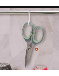 Forbici multiuso in acciaio inox verde salvia | Brandani -BRANDANI