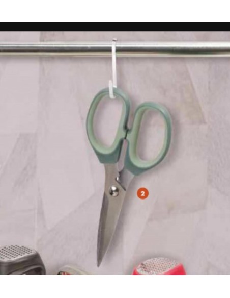 Forbici multiuso in acciaio inox verde salvia | Brandani -BRANDANI