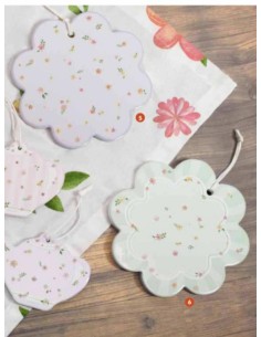 Polline sottopentola e segnaposto decorativo in ceramica e sughero Ø 20, 4 colori | Brandani -BRANDANI 2