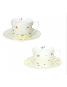 Set 2 tazze da tè in porcellana gialla, collezione Polline | Brandani -BRANDANI
