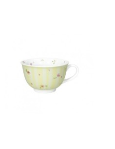 Tazza colazione in porcellana gialla, collezione Polline | Brandani -BRANDANI