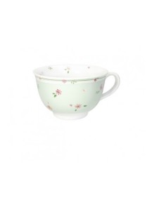 Tazza colazione in porcellana verde, collezione Polline | Brandani -BRANDANI