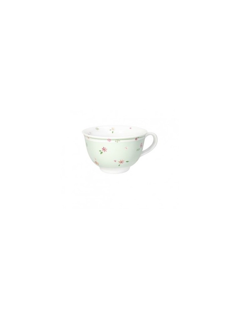 Tazza colazione in porcellana verde, collezione Polline | Brandani -BRANDANI