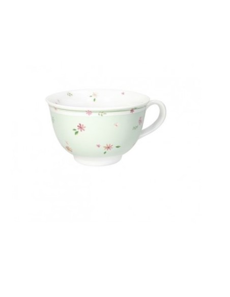 Tazza colazione in porcellana verde, collezione Polline | Brandani -BRANDANI