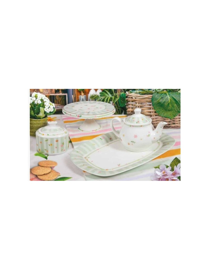 Polline zuccheriera in new bone china verde | Brandani -BRANDANI