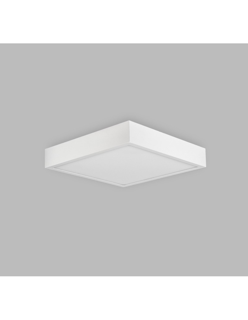 Plafoniera LED Saona quadrata 17 cm bianco opaco, 14 W 4000 K luce naturale | Mantra -MANTRA