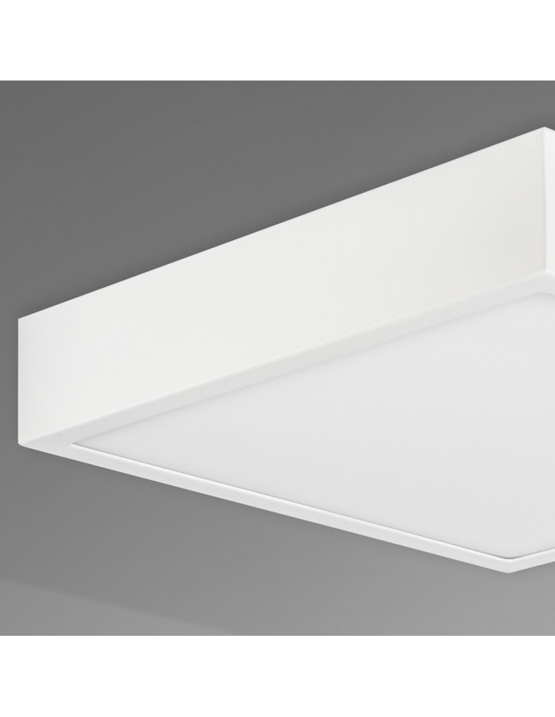 Plafoniera LED Saona quadrata 17 cm bianco opaco, 14 W 4000 K luce naturale | Mantra -MANTRA