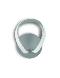 Applique Nur ad anello in alluminio e acrilico argento, LED 12 W 840 lm 3000K | Mantra -MANTRA 2