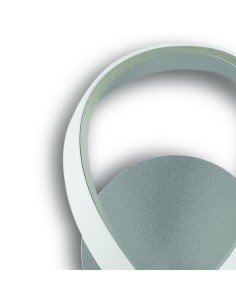 Applique Nur ad anello in alluminio e acrilico argento, LED 12 W 840 lm 3000K | Mantra -MANTRA 2