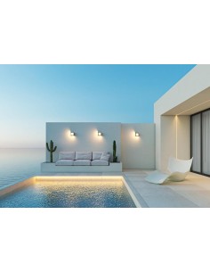 Applique LED da esterno Blix in policarbonato bianco, 15 W CCT, IP65 | Beneito Faure -BENEITO FAURE 2
