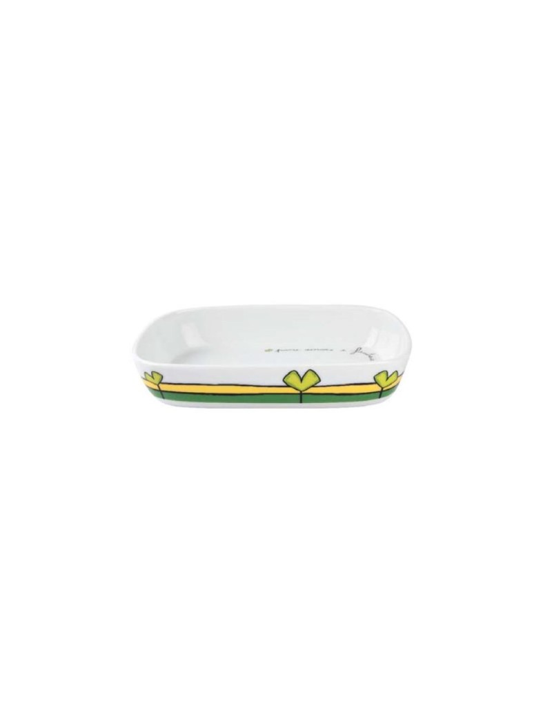 Pirofila rettangolare verde piccola in stoneware | Egan -EGAN