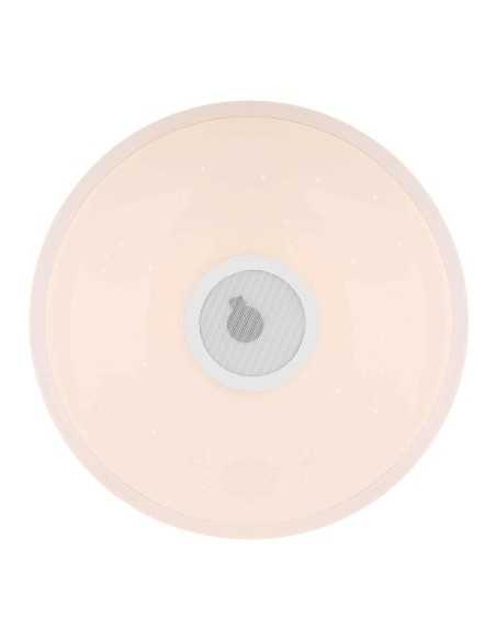 Plafoniera LED Connor bianca Ø 50 cm con cassa Bluetooth e luce CCT 3000-6000 K | Globo Lighting -GLOBO LIGHTING